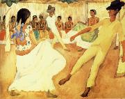 Diego Rivera Dancing oil painting artist